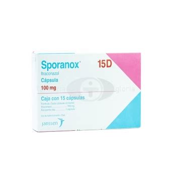 SPORANOX 100 MG 15 D CON 15 CÁPSULAS