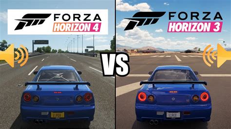 Forza Horizon 4 Vs Forza Horizon 3 Nissan Skyline Gt R R34 Youtube