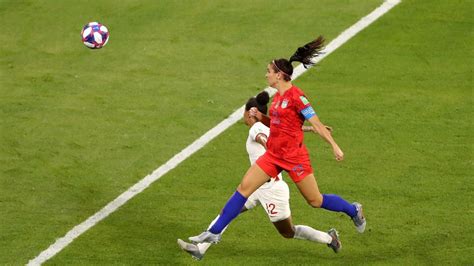 ALEX MORGAN at FIFA World Cup USA vs. England Match in Lyon 07/02/2019 ...