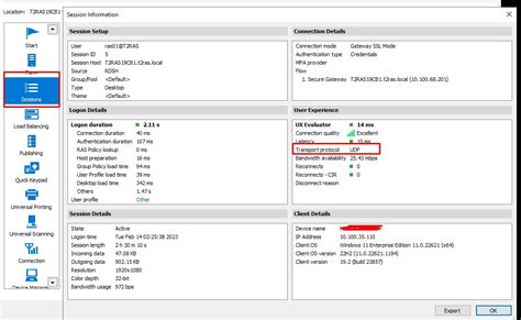 KB Parallels How To Manage The Transport Protocol To Be Used For RAS