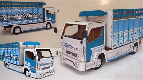 MEMBUAT MINIATUR TRUCK NEW TAWAKAL 06 REBORN DARI KARDUS HANDMADE