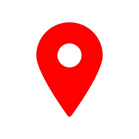 location icon red vector art icons  graphics