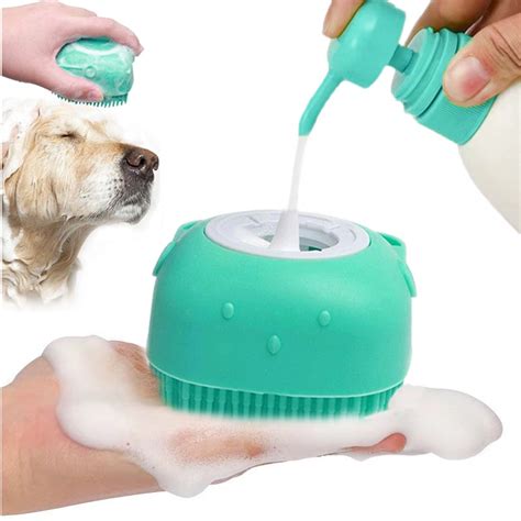 Esponja Para Banho De Silicone Dispenser Massageador Escova Shampoo