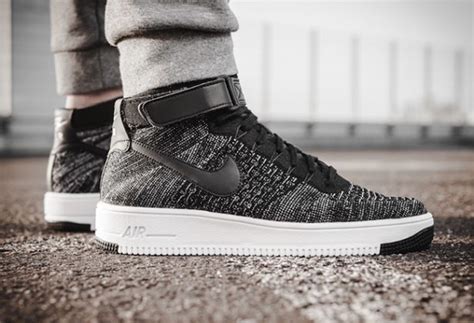 Nike Air Force 1 Ultra Flyknit Mid Oreo 817420 004 Sneakerfiles