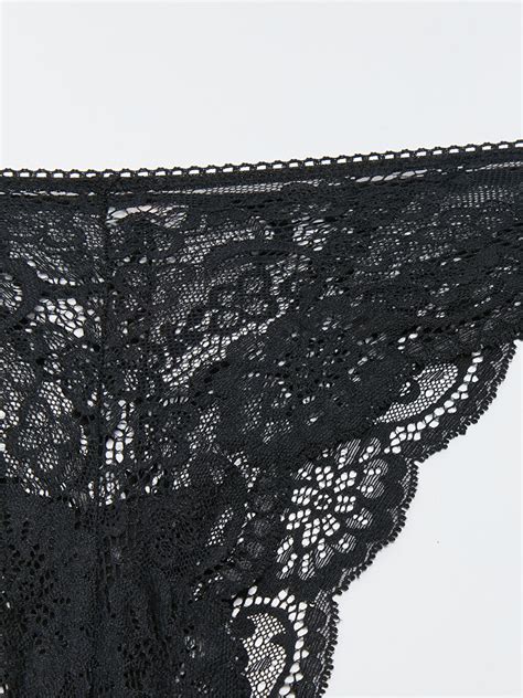 SİYAH Dantelli Bikini Külot S3JA55Z8 CVL LCW