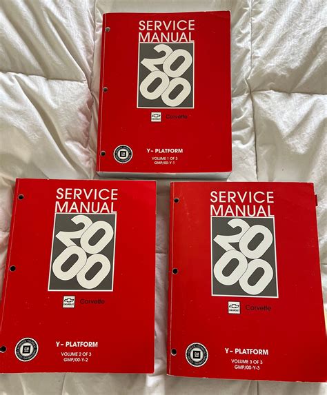 FS For Sale 2000 Service Manual Set 3 Volumes CorvetteForum