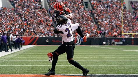 Rock Ya-Sin Breaks Up Touchdown Pass for Ja'Marr Chase | Ravens-Bengals ...