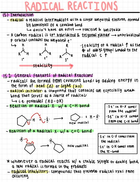 Chapter 15 Radical Reactions RADICAL REACTIONS 15 DUtin Radical A