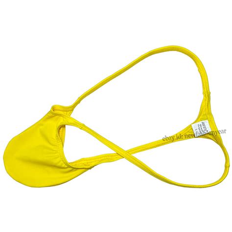 Cheeky Men S Thong Mini Bikini Tangas Pouch Underwear Solid T Back String Briefs EBay