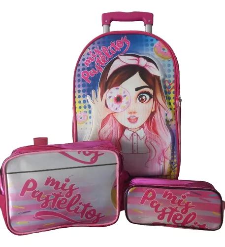 Mochila De Carrito De Miss Pastelitos En Combo Primaria Envío gratis