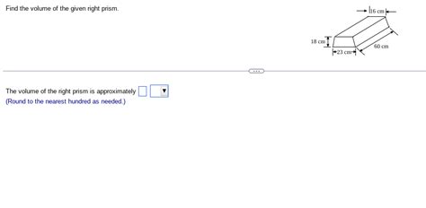 how to find volume of a right prism