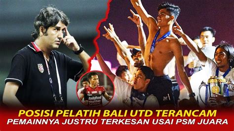 Sudah Jatuh Tertimpa Tangga Coach Teco Babak Belur Pemain Bali Utd