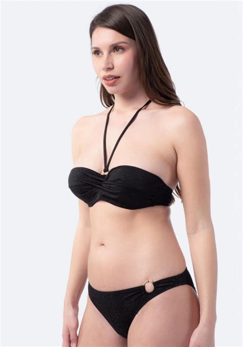 Braga Bikini Con Hilo Metalizado Y Forro Interior Sostenible De Mujer