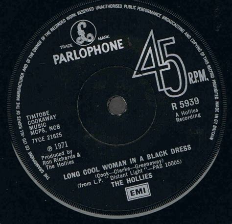 The Hollies Long Cool Woman In A Black Dress 1972 Vinyl Discogs