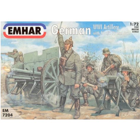 1 72 WWI German Artillery Crew EMHAR