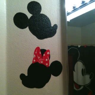 Mickey Minnie Mouse Bathroom Wall Paintings