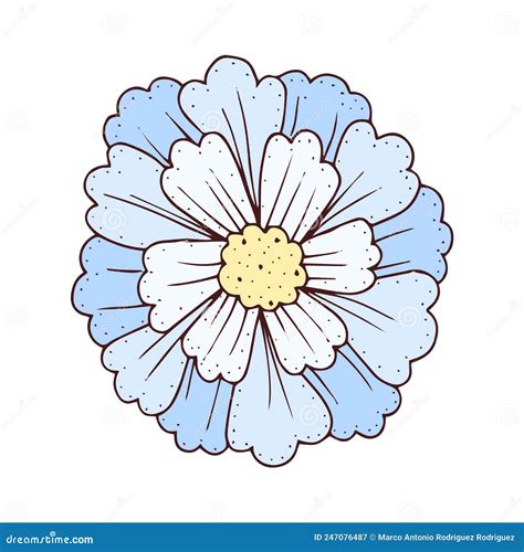 Isolated Sketch of a Flower Spring Time Vector Stock Vector ...