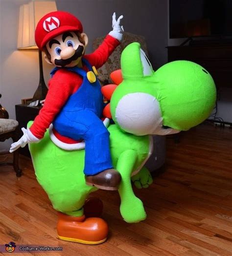 Mario and yoshi costume – Artofit