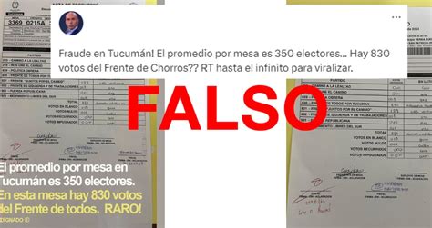 Elecciones 2023 en Tucumán un acta viral en redes presentó un error