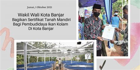 Wakil Wali Kota Banjar Bagikan Sertifikat Tanah Mandiri Bagi