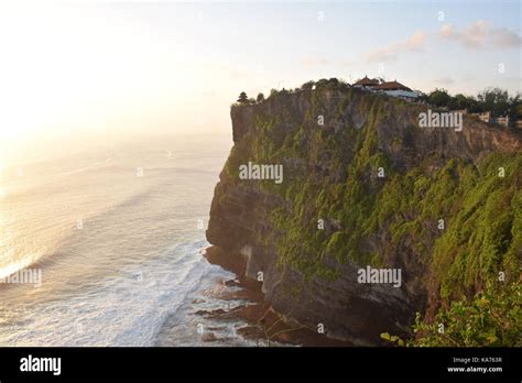 Sunset At Uluwatu Hindu Temple In Bali Indonesia Stock Photo Alamy