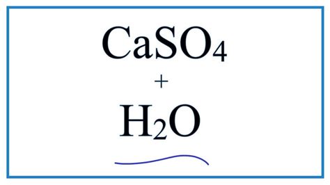 Chemical Equation Calcium Sulfate Dissolved Water - Tessshebaylo