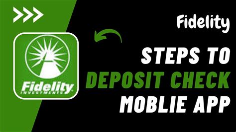 How To Deposit Check On Fidelity Mobile Fidelity Mobile Check