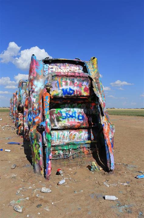 Amarillo’s Graffiti Cars editorial photography. Image of graffiti ...