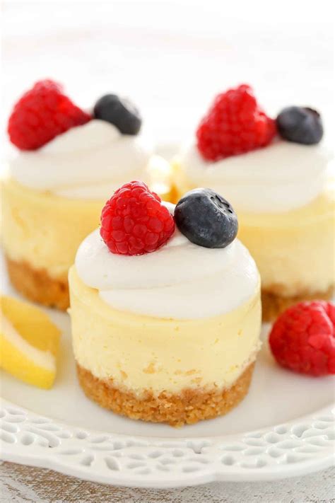 These Mini Lemon Cheesecakes Feature An Easy Homemade Graham Cracker