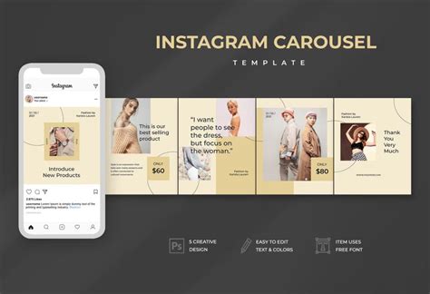 Top Fashion Instagram Carousel Templates Psd Psd Design