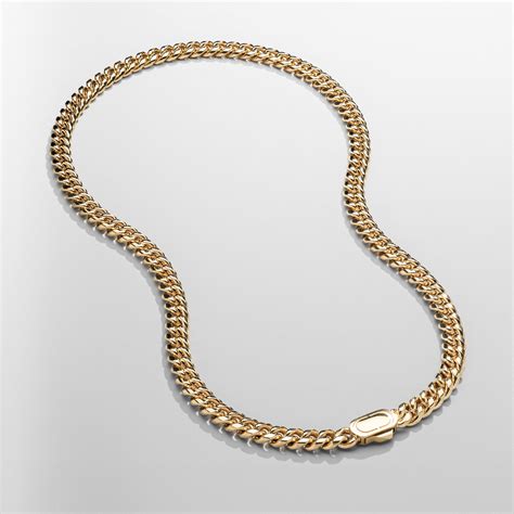 Gold Miami Cuban Chain 8mm | Gold | CRAFTD London