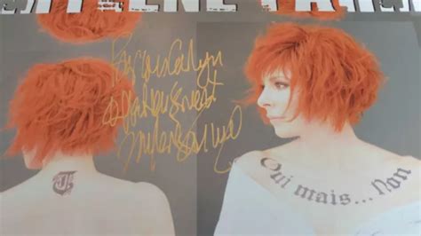 AUTOGRAPHE DÉDICACE de Mylène FARMER Maxi 33 tours Édition