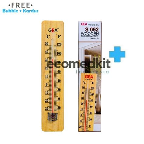 Jual Termometer Suhu Ruang Kayu Alat Pengukur Suhu Ruangan GEA