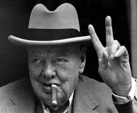 88 Year Old Winston Churchill Flashes His Famous V For Victory Hand