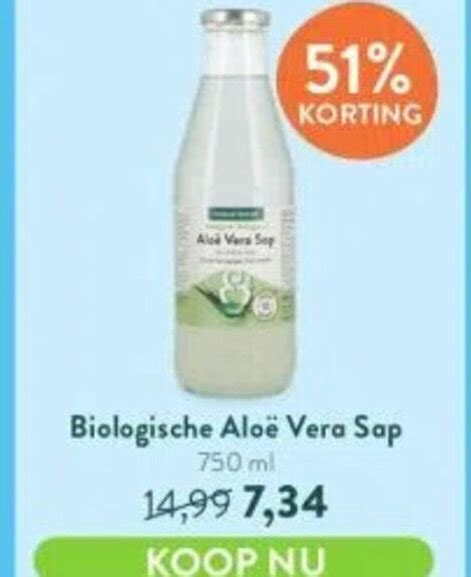 Biologische Alo Vera Sap Ml Aanbieding Bij Holland Barrett