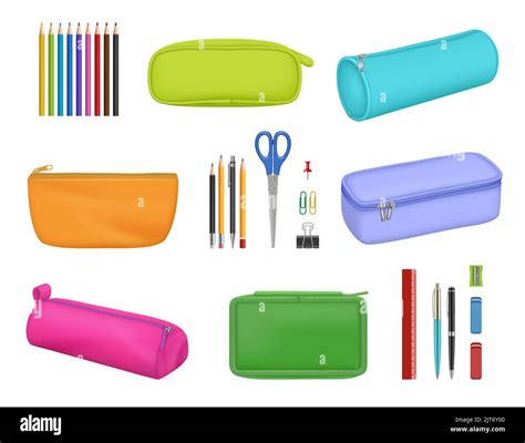 Stationery Cases School Pens Brushes In Colored Pencil Cases For