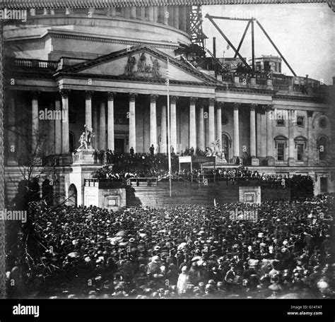 Presidential inauguration of Abraham Lincoln on March 4, 1861. Abraham ...