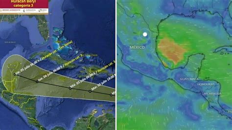 Hurac N Beryl Amenaza A M Xico Sigue Aqu Su Trayectoria En Vivo