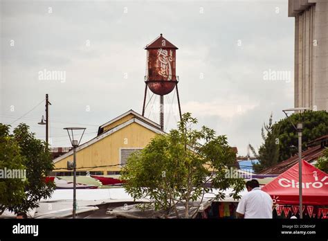 Guatemala City / Guatemala - September 15, 2016: old rusty water tank ...