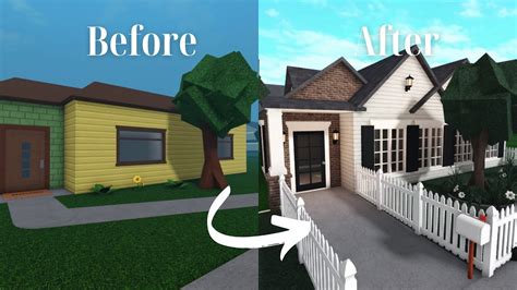 Renovating The Starter Home In Bloxburg Youtube