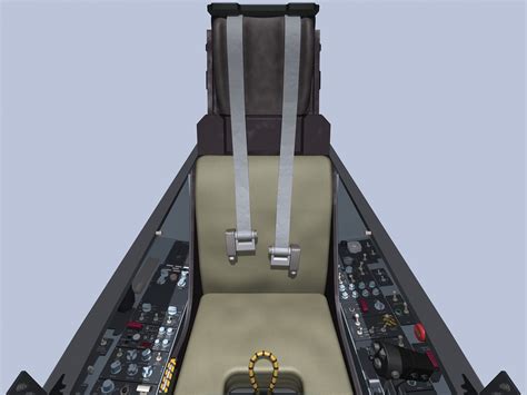 3d f a-18e cockpit model