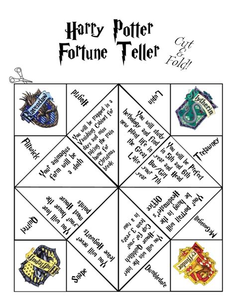Harry Potter Fortune Tellers - The Learning Curve