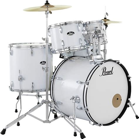 Pearl Roadshow 5 Piece New Fusion Drum Set Pure White Guitar Center