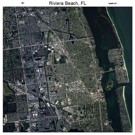 Aerial Photography Map of Riviera Beach, FL Florida