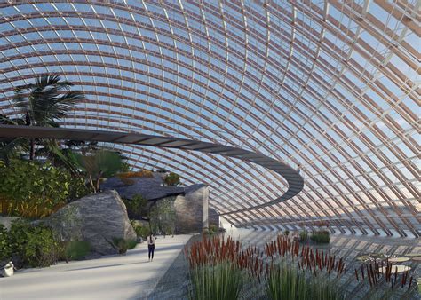 Domed Greenhouses Centrepiece Of Botanic Garden Proposal By Delugan Meissl