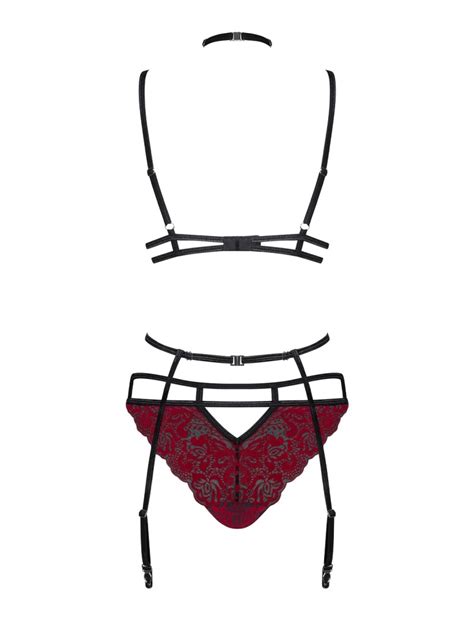 Obsessive Lingerie Completino Intimo Tre Pezzi Sugestina