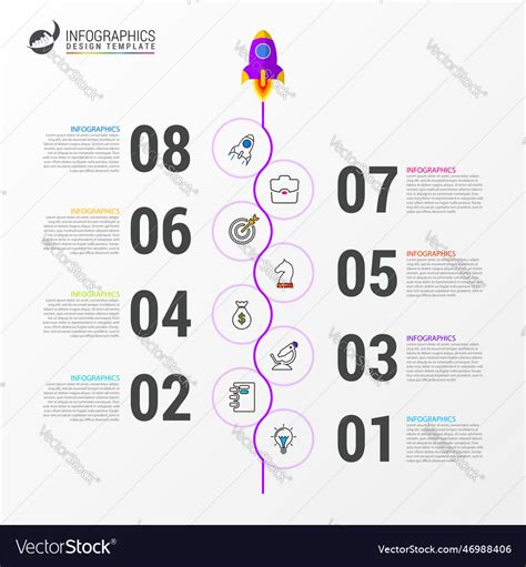 Infographic Design Template Timeline Concept Vector Image