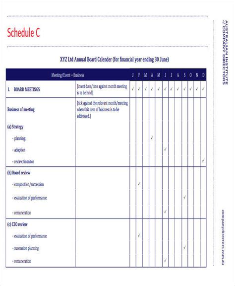 FREE 21+ Business Calendar Templates in MS Word | PDF | Google Docs