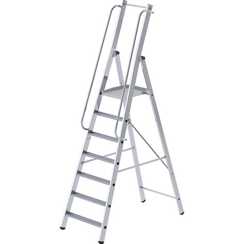 Aluminium Step Ladder MUNK Single Sided Access Kaiserkraft