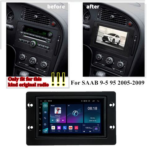 7 Android 12 Car Stereo Radio GPS Player Head Unit For SAAB 9 5 95